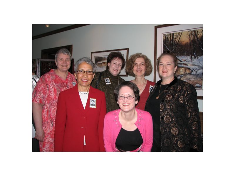 top l to r - roselyn (judy) wachstein, barbara satinsky, paula spielberg; bottom l to r - stephanie young, merrill dyshel, (phyllis) lisa miller